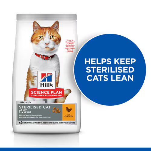 Hill's Science Plan Sterilised Adult Cat Food with Chicken