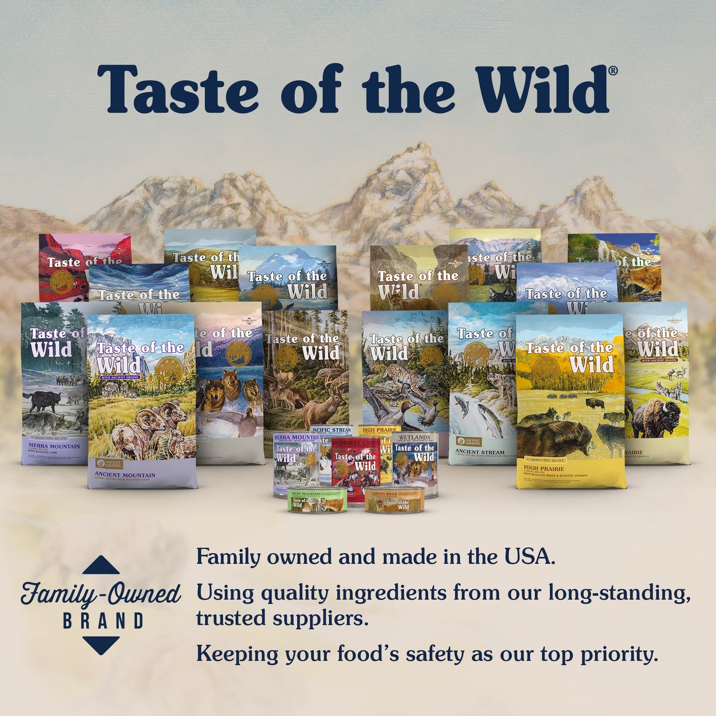 Taste Of Wild High prairie Canine Recipe with Roasted Bison & Roasted Venison Dog Dry Food