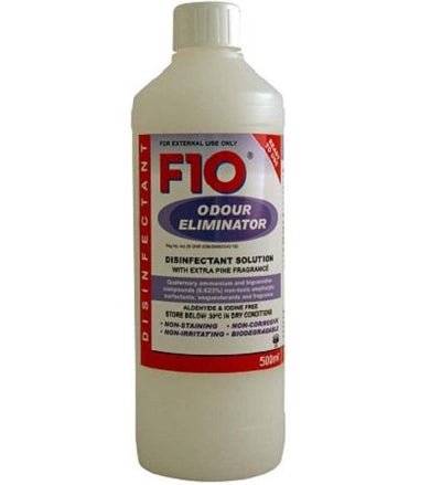F10 Odour Eliminator Spray 500ml for Pet Cages, Litter Boxes, Tables and Floors