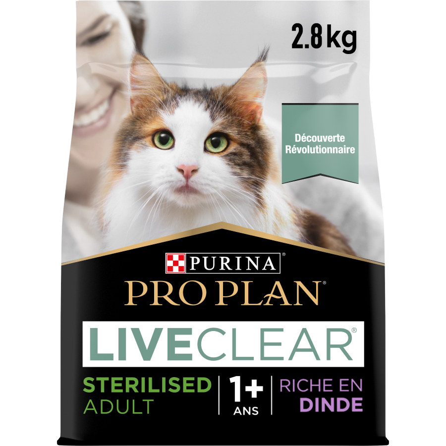 Purina Pro Plan LiveClear Adult, Allergen Reducing Dry Cat Food with Turkey