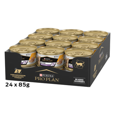 Purina Pro Plan Kitten , Wet Cat Food, Mousse rich in Chicken, 85g