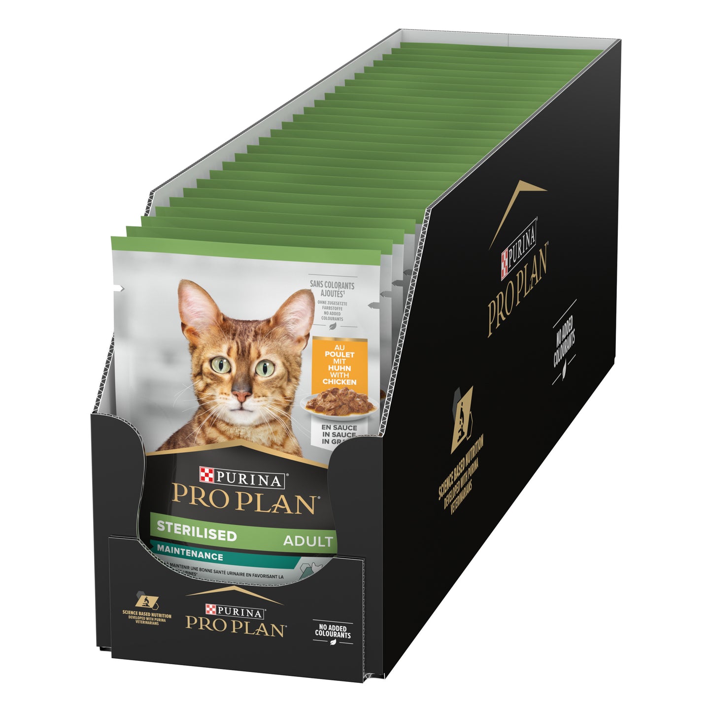 Purina Pro Plan Adult Wet Cat Food, Chicken in Gravy, 85g (26 pouches)