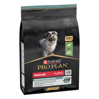 PURINA Pro Plan Medium Puppy Sensitive Digestion Dry Dog Food With Lamb 3KG