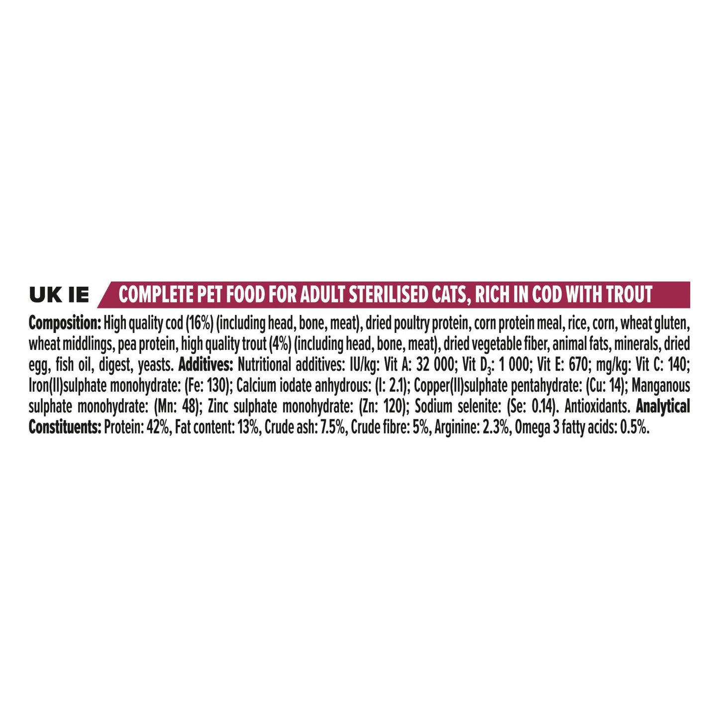 Purina Pro Plan Sterilised Adult Savory Duo Dry Cat Food with Cod and Trout, 3 kg