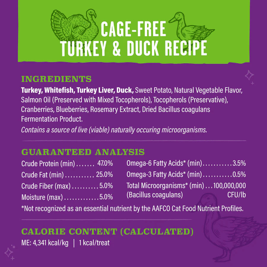Stella & Chewy's Meowfulls Freeze Dried Cat Treats Turkey & Duck Recipe - 1.5 oz