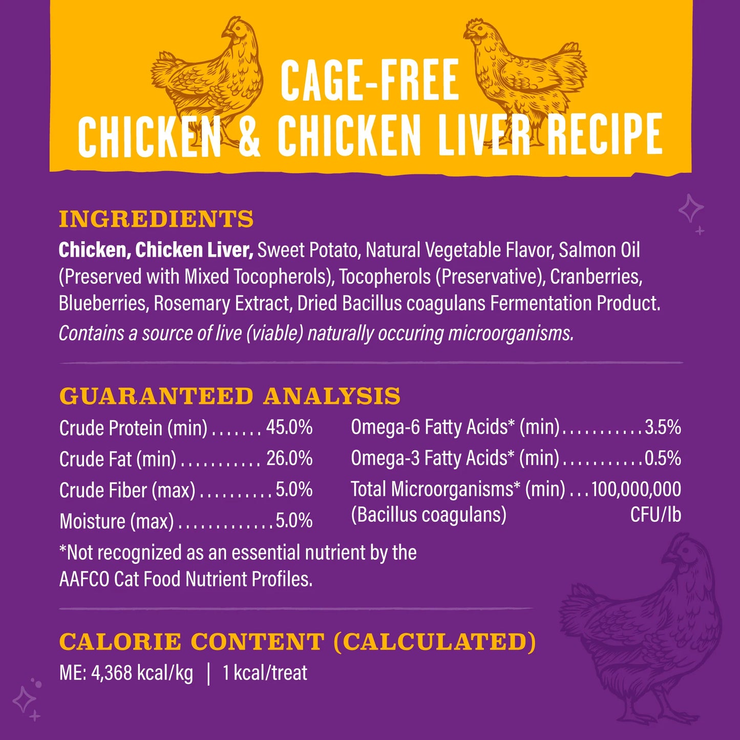 Stella & Chewy's Meowfulls Freeze Dried Cat Treats Chicken & Chicken Liver Recipe - 1.5 oz