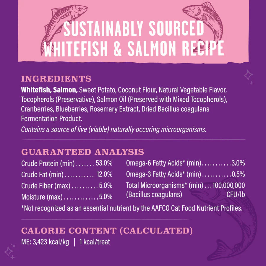Stella & Chewy's Meowfulls Freeze Dried Cat Treats Whitefish & Salmon Recipe - 1.5 oz