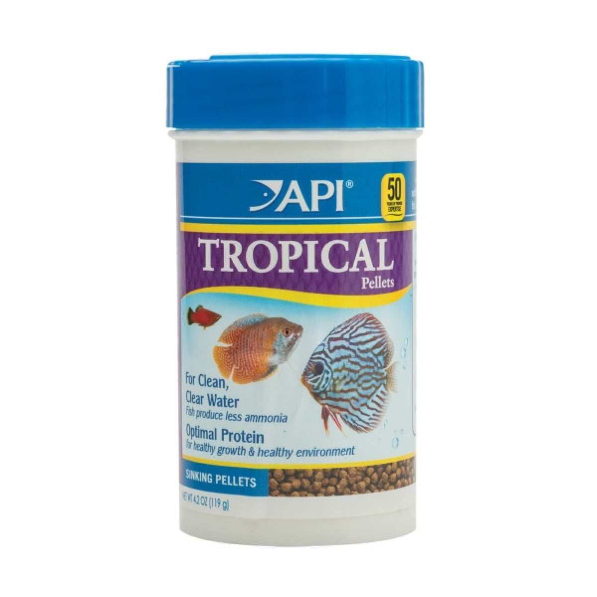 API Pellets Tropical Fish Food 4.2 oz