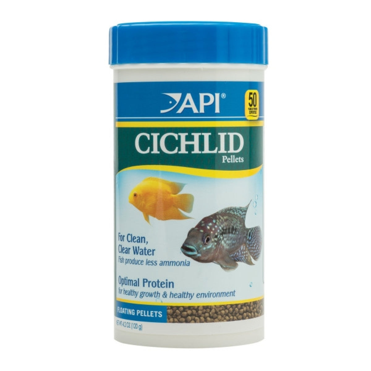 API Pellets Cichlid Fish Food 4.2 oz