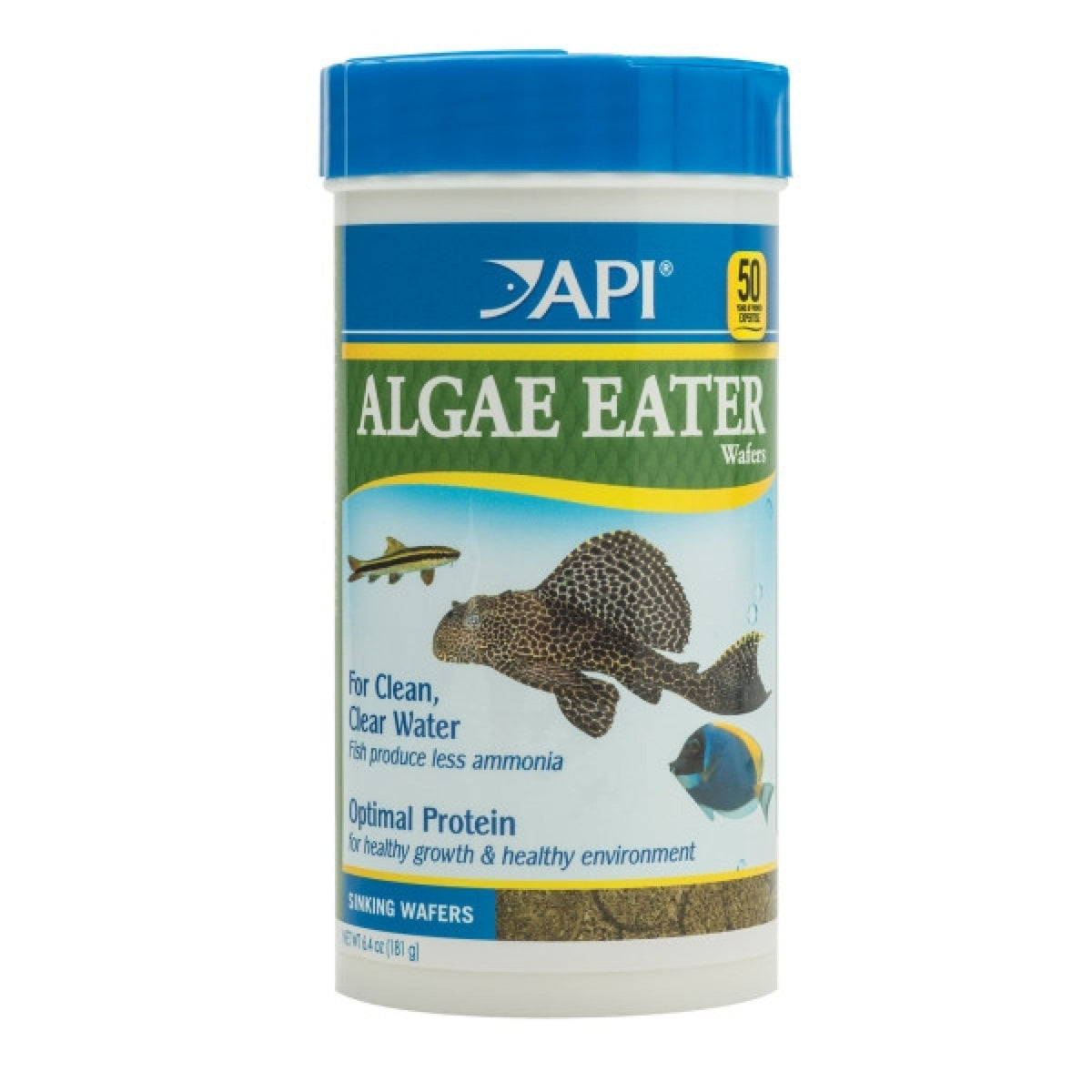 API Algae Eater Wafers Fish Food 6.4 oz