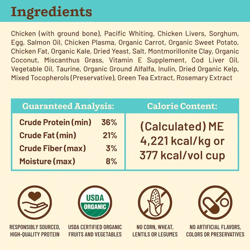 Primal Kibble in the Raw Cat Food – Chicken & Fish Recipe