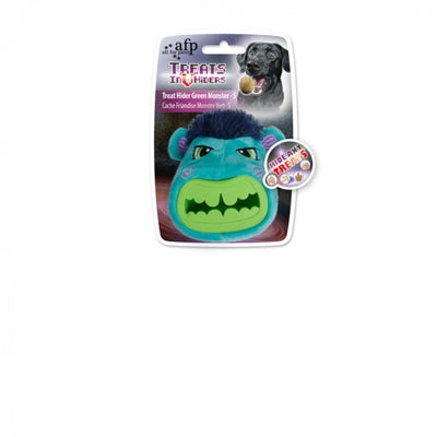 All For Paws Dog Treat Hider Green Monster Small