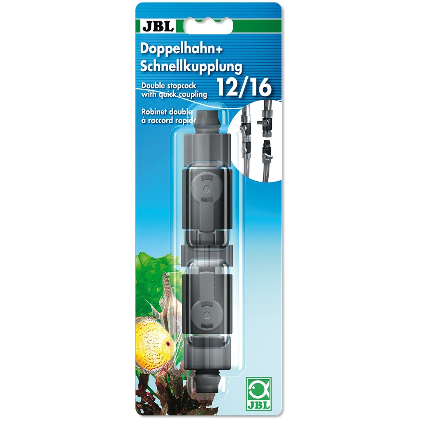 JBL Double Stopcock + Quick Coupling 12/16