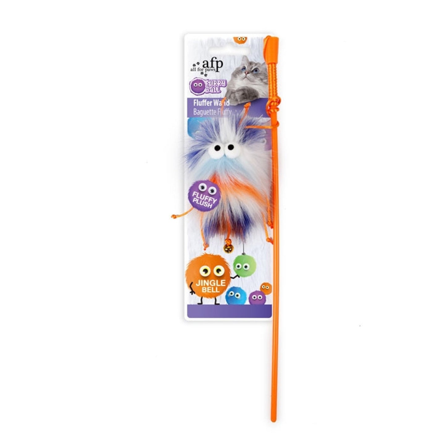 All For Paws Fluffer Wand Orange