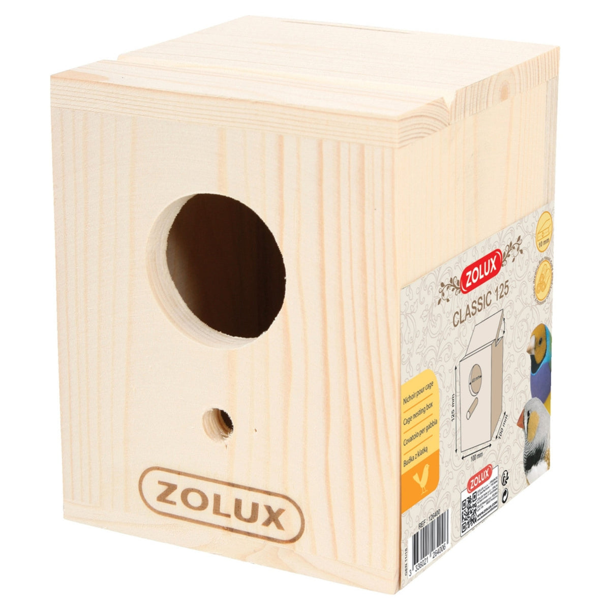 Zolux Bird Nesting Box - Classic 125