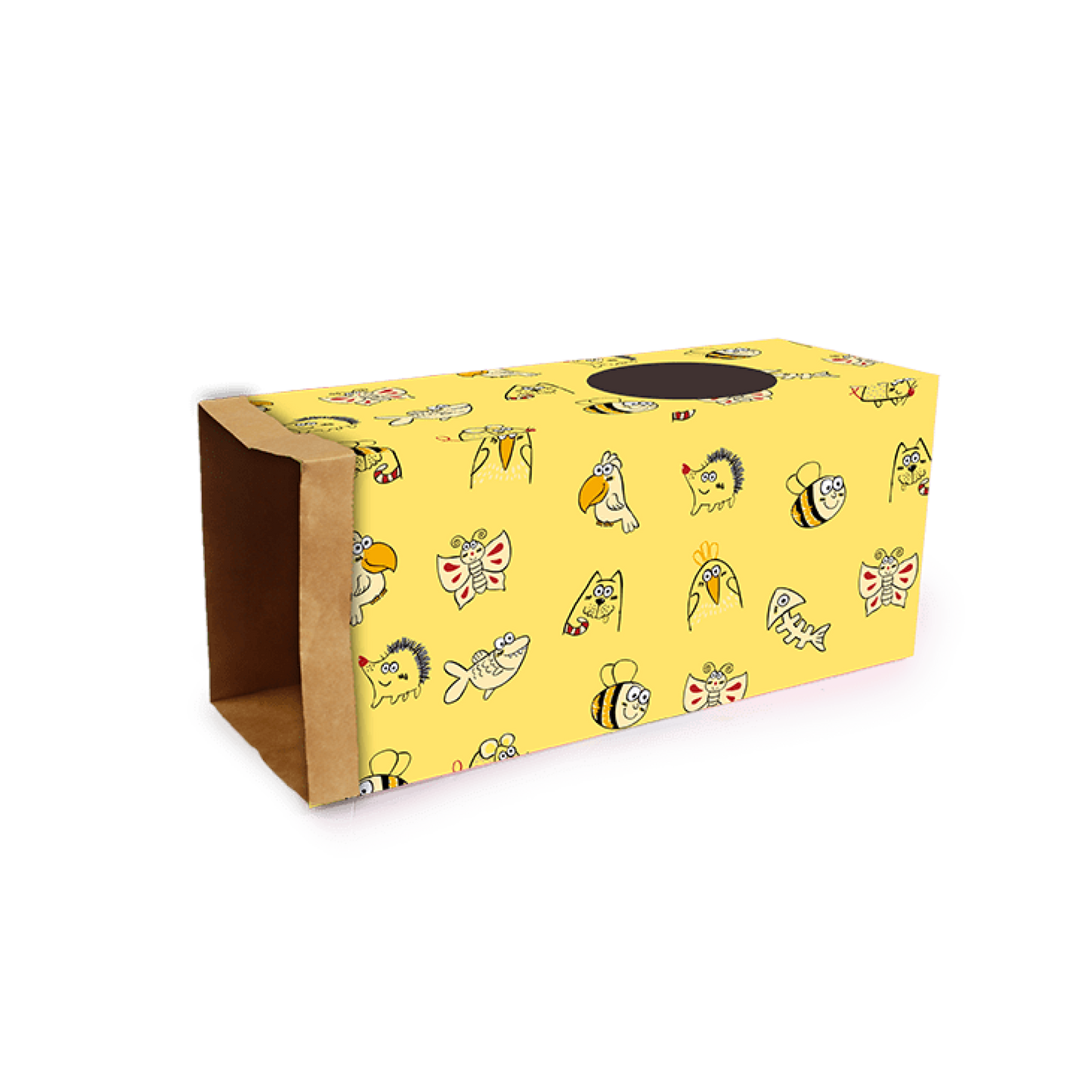 Catoon Kraft Paper Tunnel Yellow