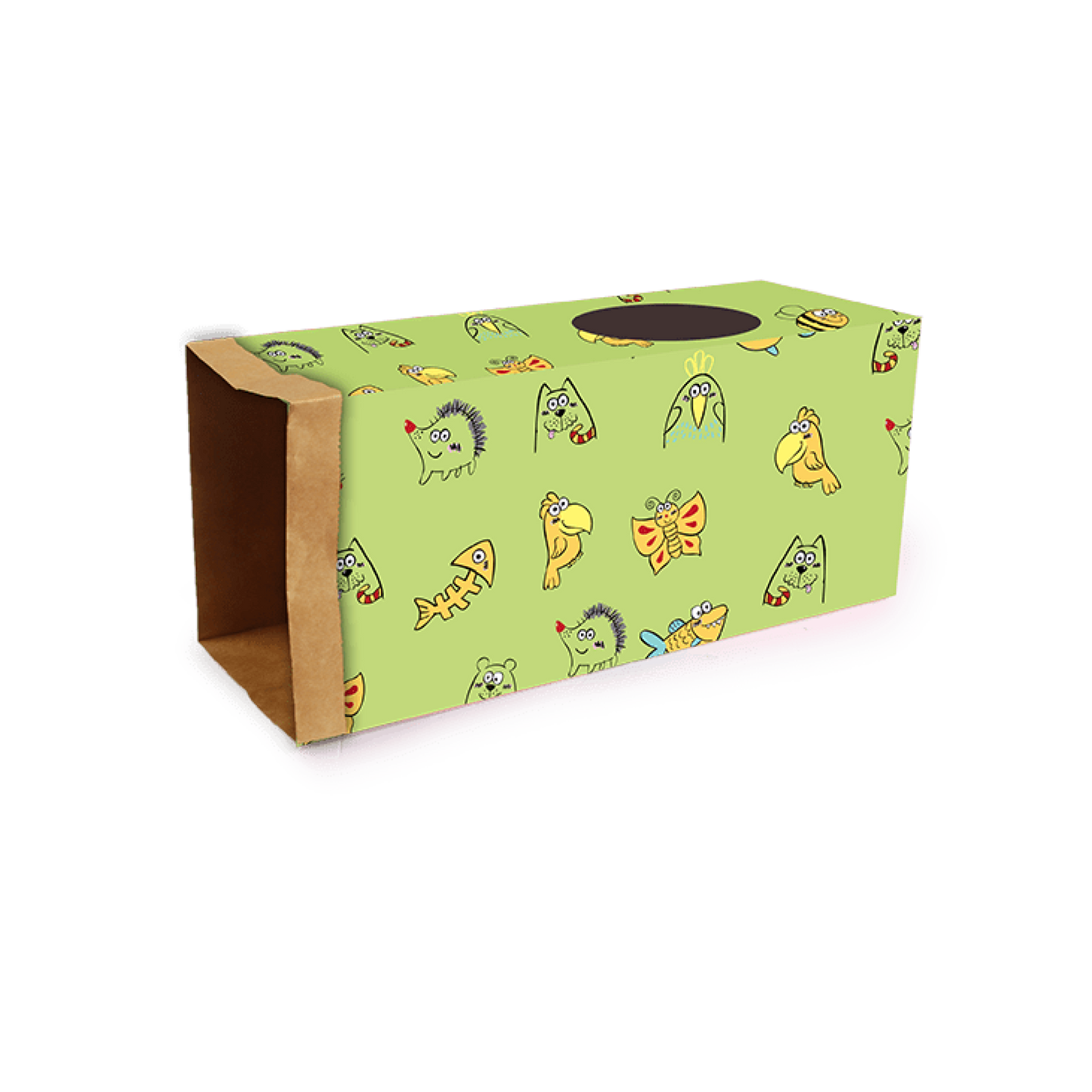 Catoon Kraft Paper Tunnel Green
