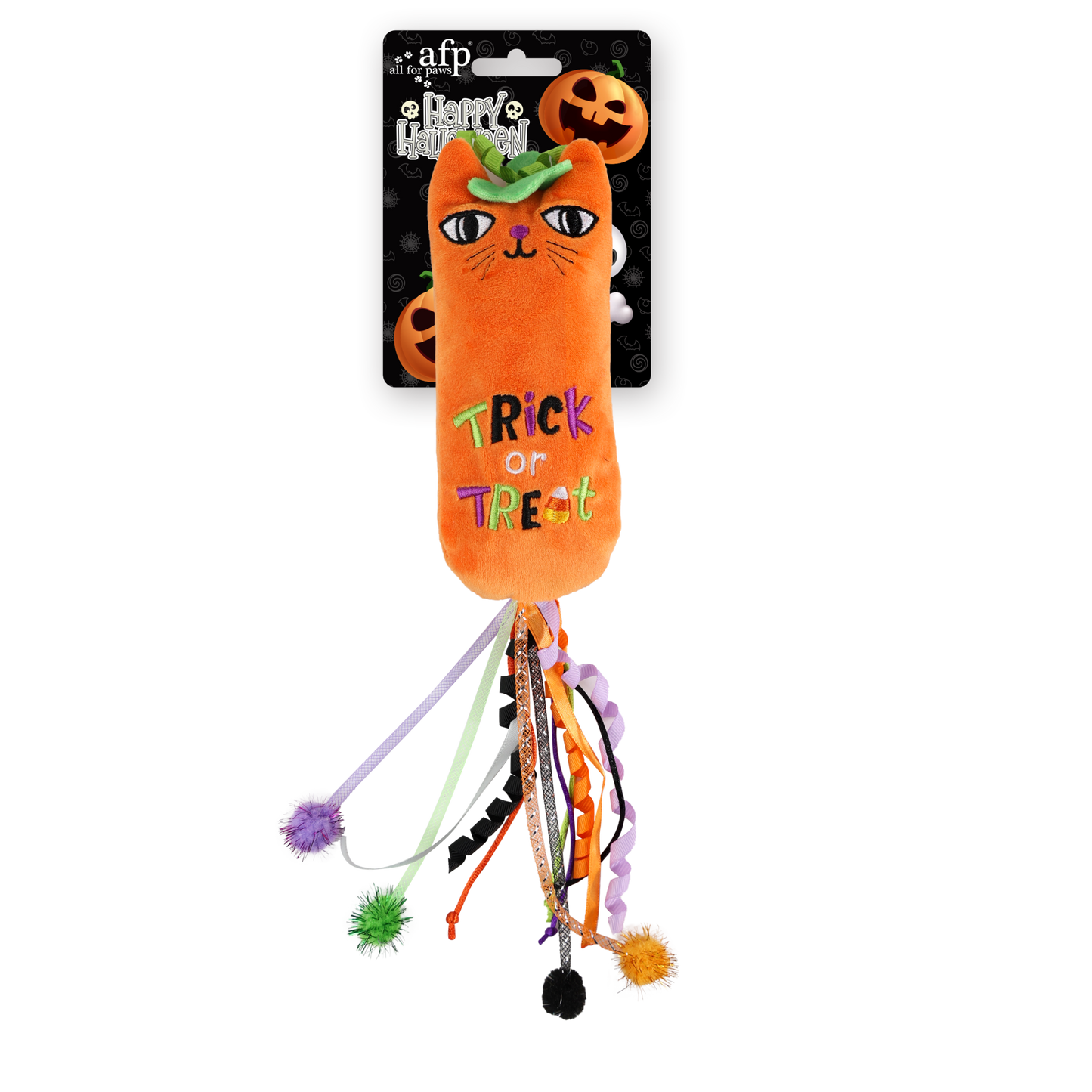 Naughty Or Trick Cat Pumpkin Kicker