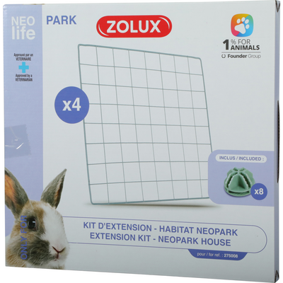 Zolux Extension Kit With 4 Mesh Panels For Neolife Rabbit Neopark