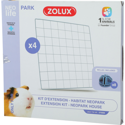 Zolux Extension Kit With 4 Mesh Panels For Neolife Guinea Pig Neopark