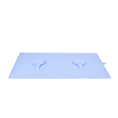 Zolux Silicone Bowl Mat with Suction Cup, Blue