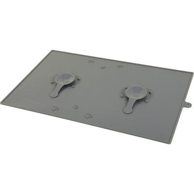 Zolux Silicone Bowl Mat with Suction Cup, Grey