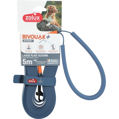 Zolux BVK Silicone Flat Lead Blue, 5 m