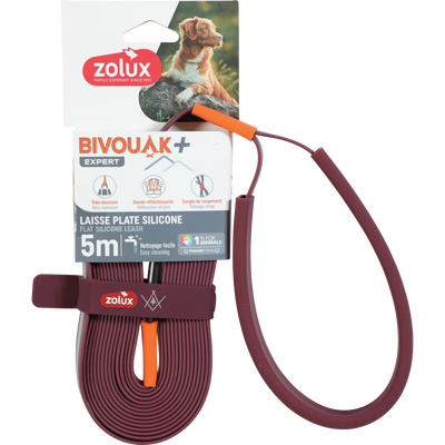 Zolux BVK Silicone Flat Lead Red, 5 m