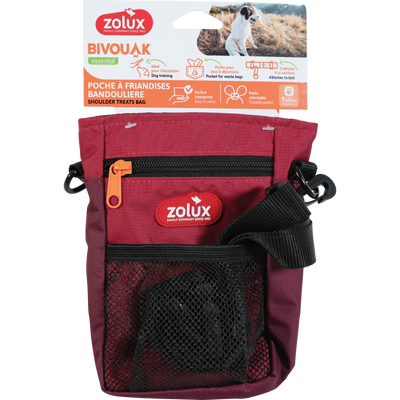Zolux BVK Crossbody Treat Bag, Red