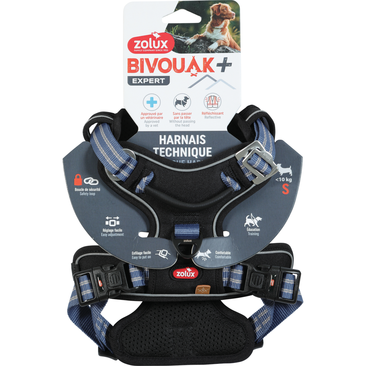 Zolux BVK Harness Blue, Small