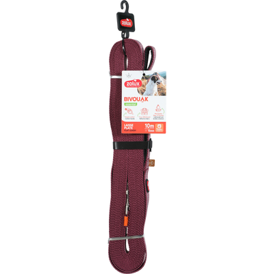 Zolux BVK Flat Lead for Dog Red, 10 m/15 mm