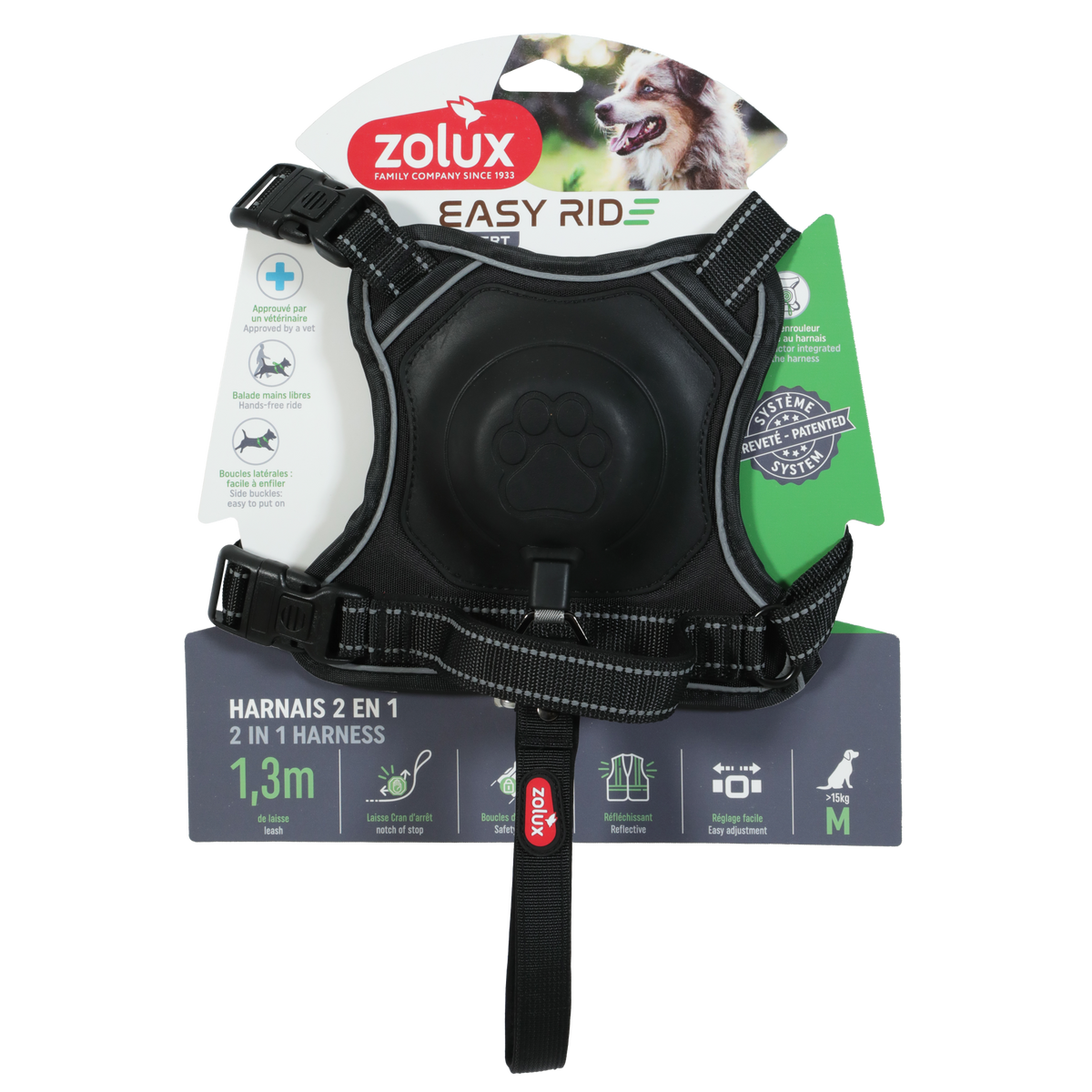 Zolux Easyride Harness Black, Medium