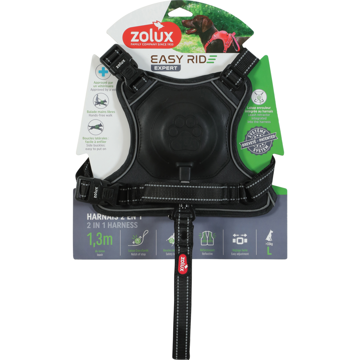 Zolux Easyride Harness Black, Large
