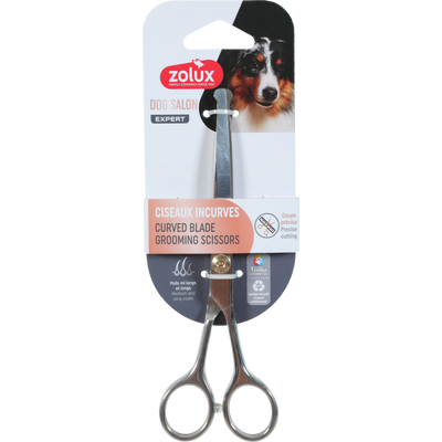 Zolux Curved Blade Grooming Scissors