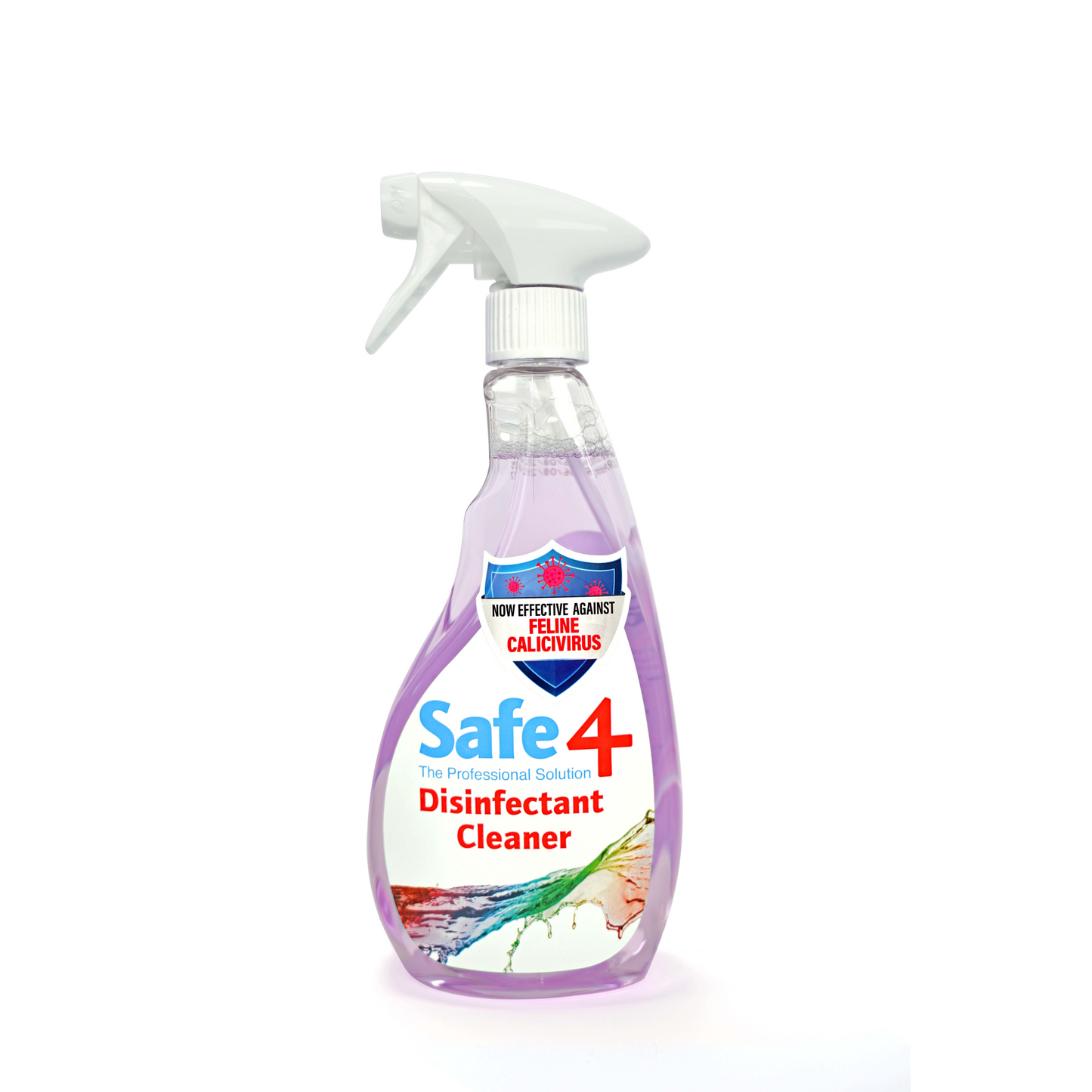 Safe4 Disinfectant Pre-Diluted Spray 1:10 Dilution, Lavender Scent, Enhanced Formula, 500 ml