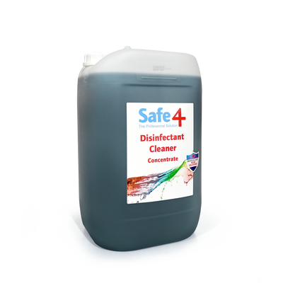 Safe4 Concentrated Disinfectant Cleaner, Apple Scent, Enhanced Formula, 25 L