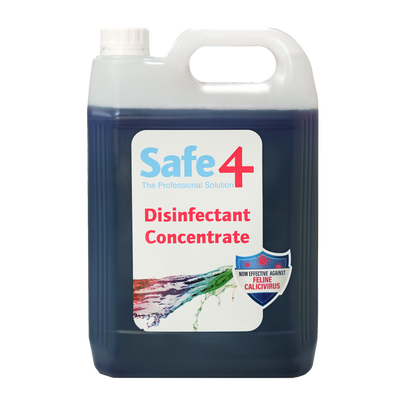 Safe4 Concentrated Disinfectant Cleaner, Freshmint Scent, Enhanced Formula, 5 L