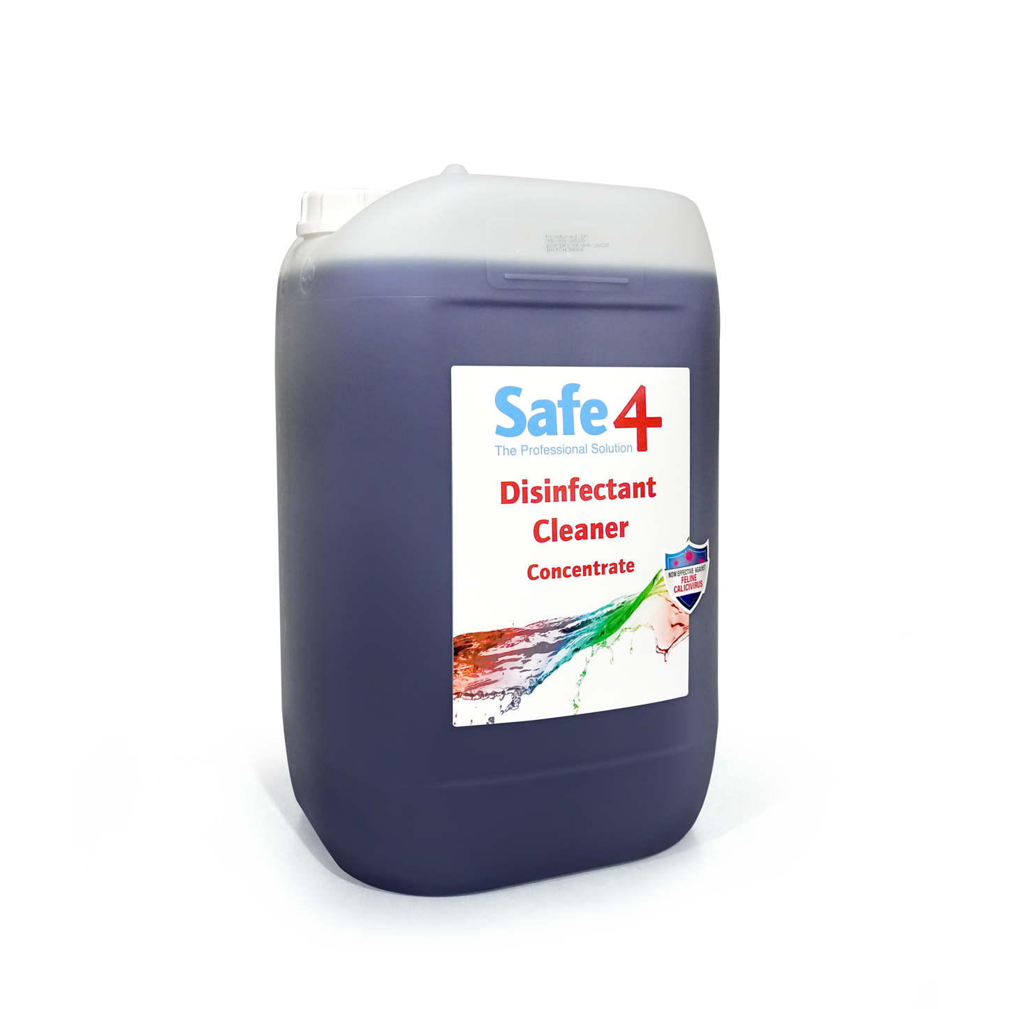 Safe4 Concentrated Disinfectant Cleaner, Lavender Scent, Enhanced Formula, 25 L