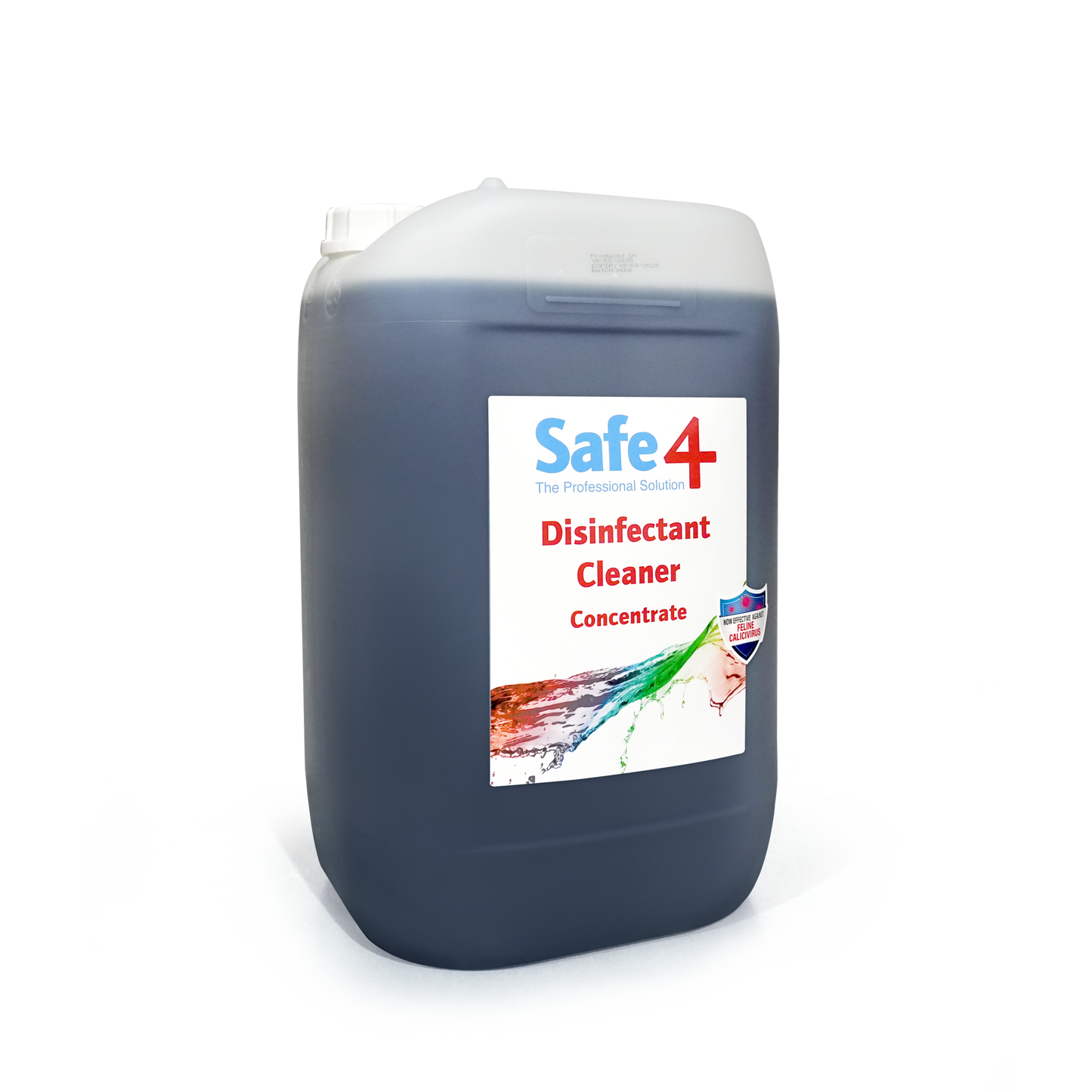 Safe4 Concentrated Disinfectant Cleaner, Freshmint Scent, Enhanced Formula, 25 L