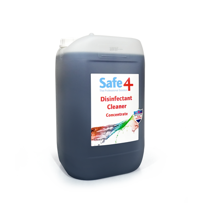 Safe4 Concentrated Disinfectant Cleaner, Freshmint Scent, Enhanced Formula, 25 L