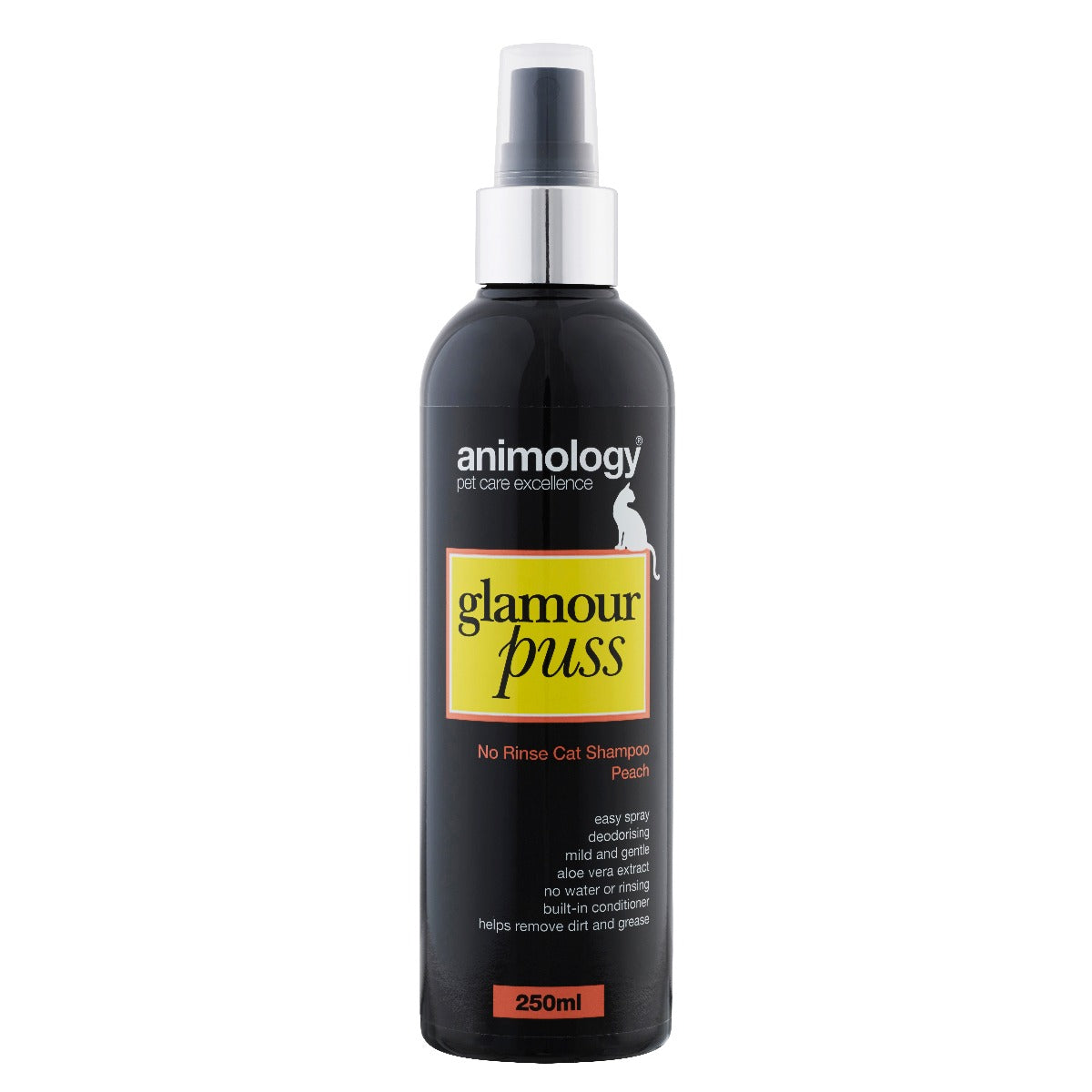 Animology Glamour Puss No Rinse Peach Cat Shampoo 250ml