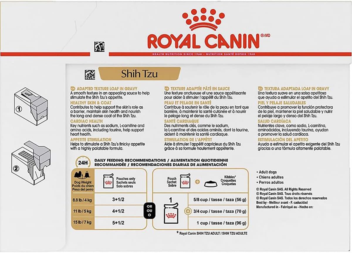 Royal Canin Breed Health Nutrition Shih Tzu (WET FOOD - Pouches) 12 x 85g