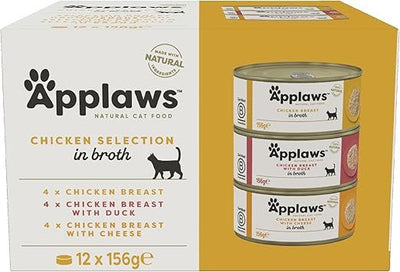 Applaws Chicken Selection Multipack in Broth Cat Wet Food 12x156g