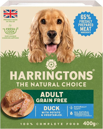Harringtons Duck Grain Free Adult Wet Dog Food 400g