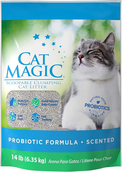 Cat Magic Scented Hard Clumping Dust Free Clay Cat Litter - 6.35 kg