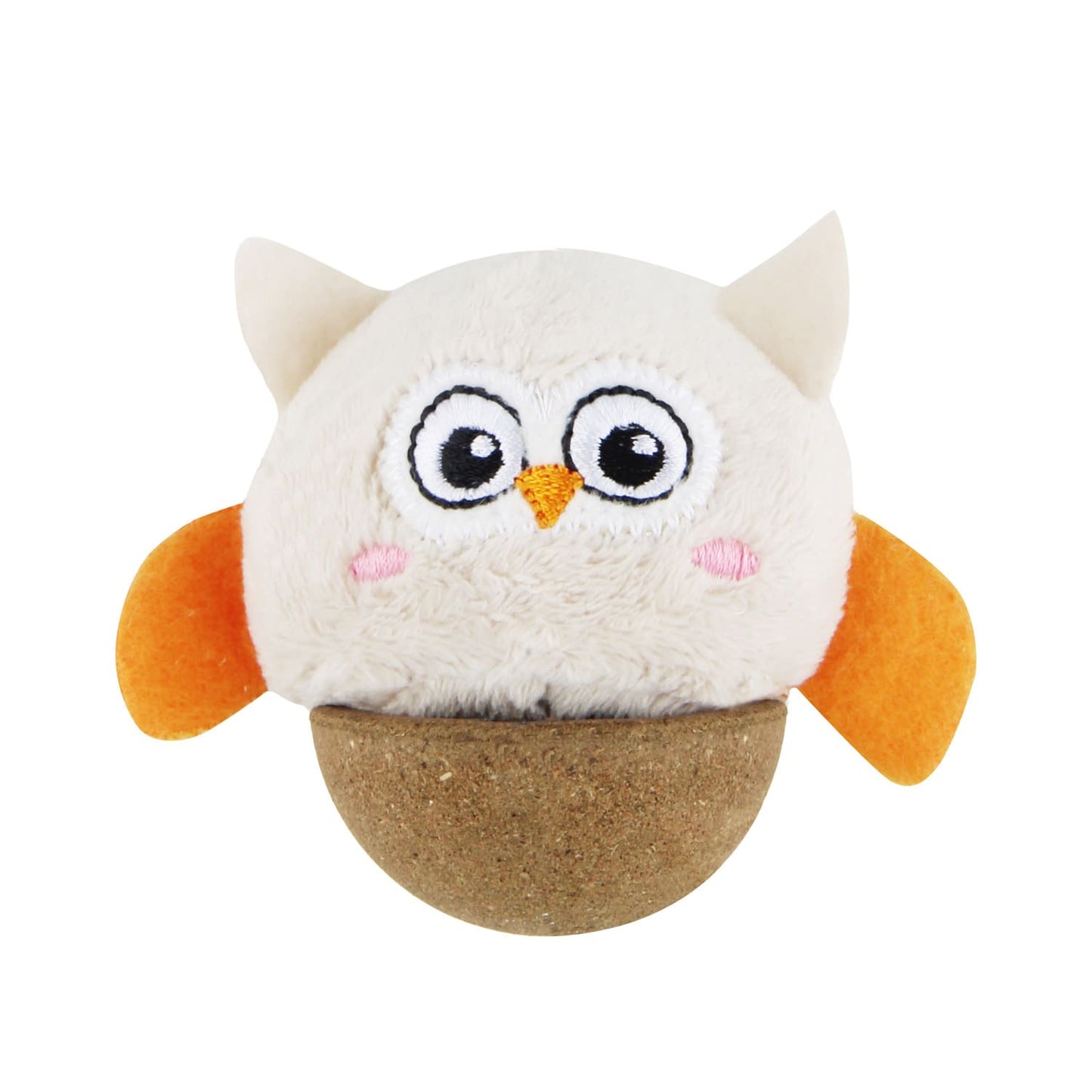 GiGwi Hemispherical Tumbler Toy with Catnip - Owl