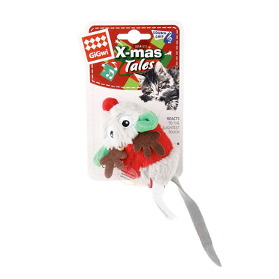 GiGwi X-mas Tales Melody Chaser Mouse - motion activated