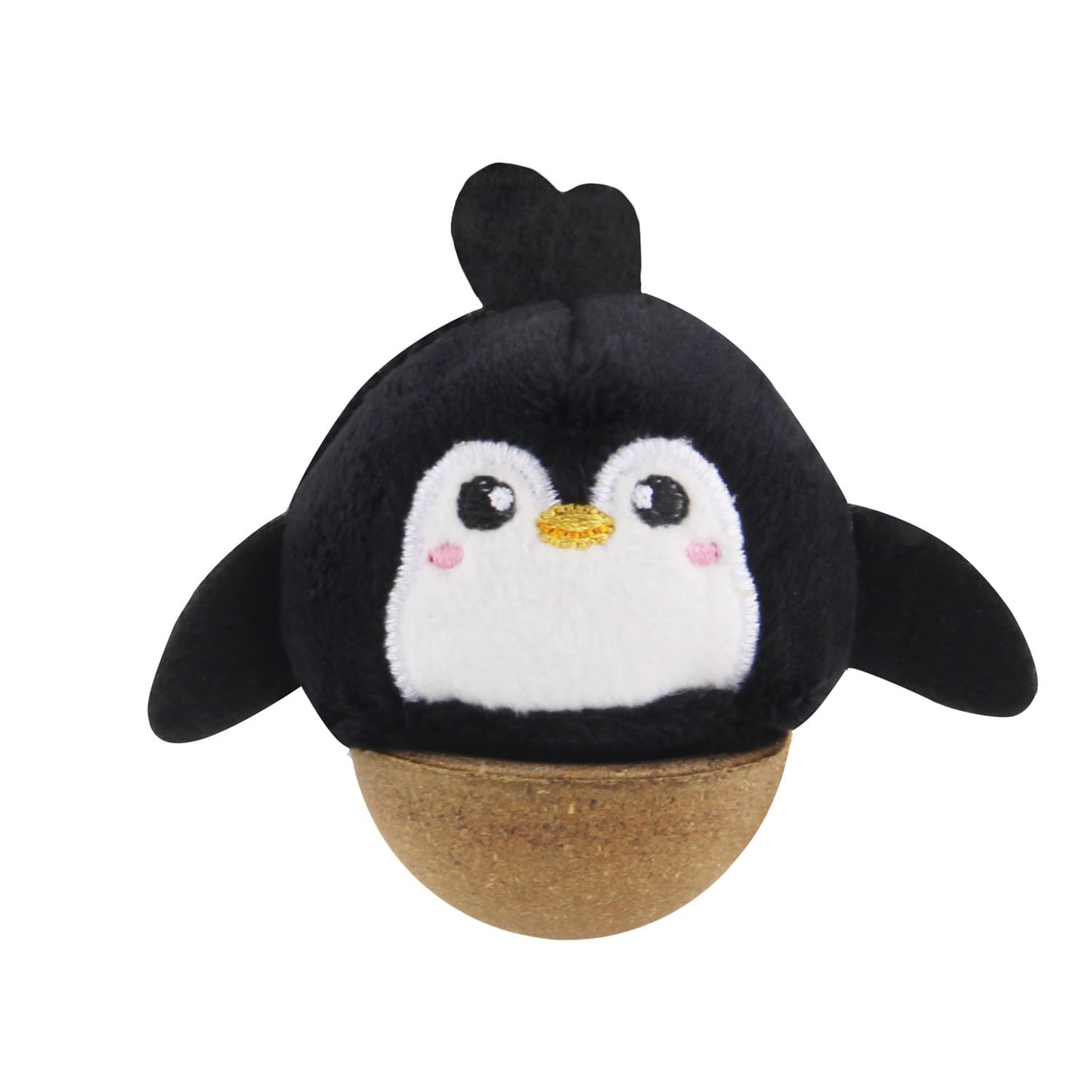 GiGwi Hemispherical Tumbler Toy with Catnip - Penguin