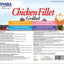 INABA Grilled Chicken Fillet Cat Treats with Vitamin E and Green Tea Extract - Bag of 10