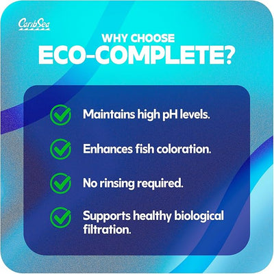 Carib Sea Eco-Complete African Cichlid Substrate – 20 lb – Live Sand for Aquariums